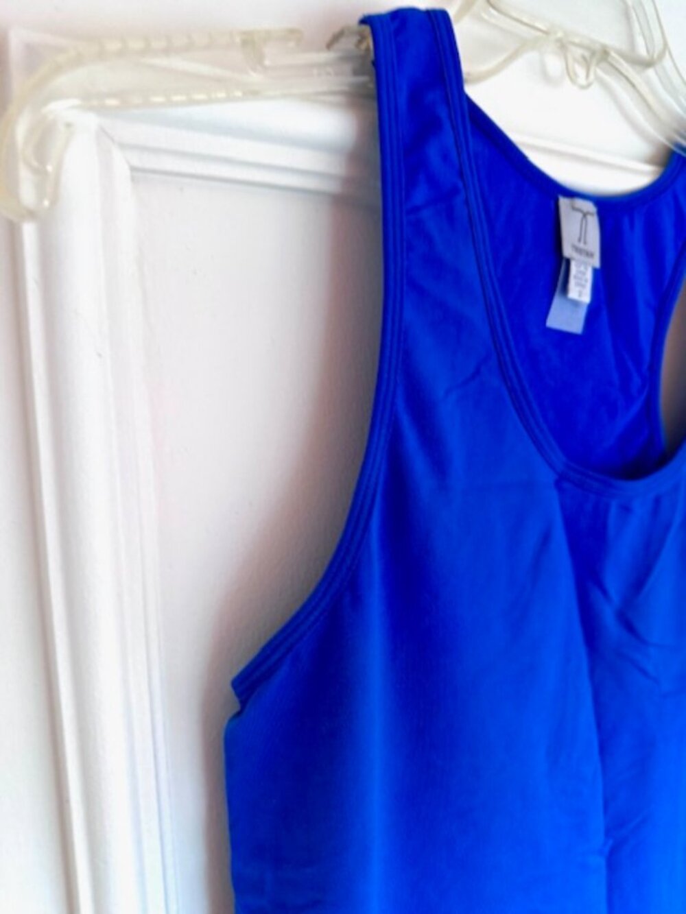 Blue Racerback Tank Top - Picture 3 of 5